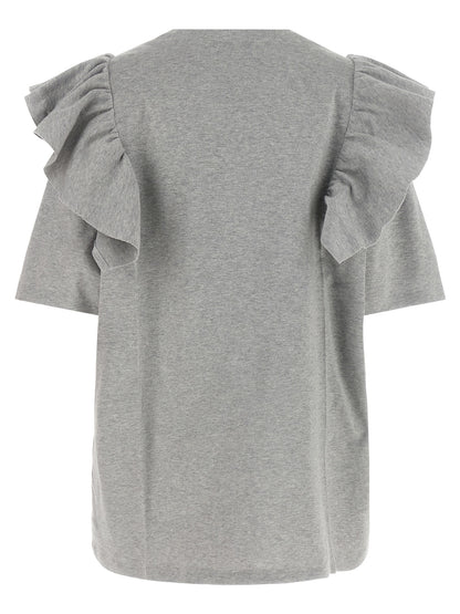 Miu Miu Gray Cotton Short Dress