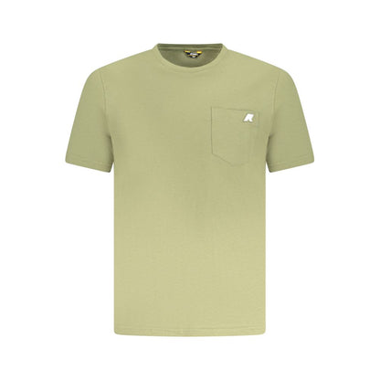 Polo Shirt by K-WAY for men in stretch cotton green presents a sleek silhouette, featuring a refined and short-sleeve for a sleek finish.