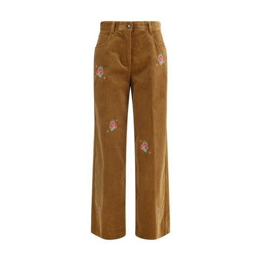 Palazzo Pants by Forte_Forte for women in velvet cotton corduroy brown features a refined silhouette with a refined regular-fit & wide, defined by a and a refined long for a refined finish.