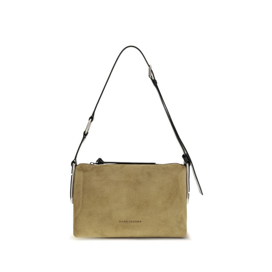 Medium 2-in-1 Shoulder & Crossbody Bag by Marc Jacobs for women in suede leather beige presents a versatile silhouette, showcasing a secure zipper and versatile with versatile crossbody-strap, shoulder-strap & adjustable-strap for a sophisticated look.