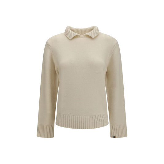 Extreme Cashmere Women's Regular Fit Cashmere Sweater - White