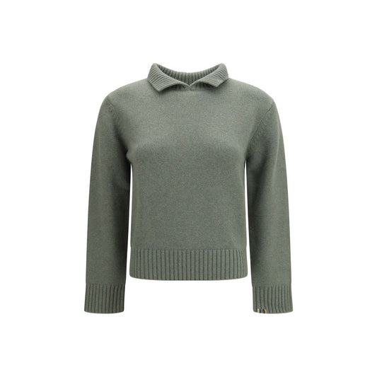Extreme Cashmere Women's Regular Fit Cashmere Sweatshirt - Bicolour