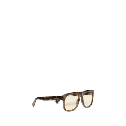 Saint Laurent Geometric Silicone Resin & Acetate Sunglasses - Brown Signature Monogram