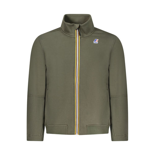 Sweatshirt by K-WAY for men in cotton polyester green features an magnificent silhouette, showcasing a sophisticated and detail for a truly magnificent finish.