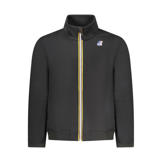 Sweatshirt by K-WAY for men in cotton polyester black presents a smart casual silhouette, featuring a smart casual and for a sophisticated look.