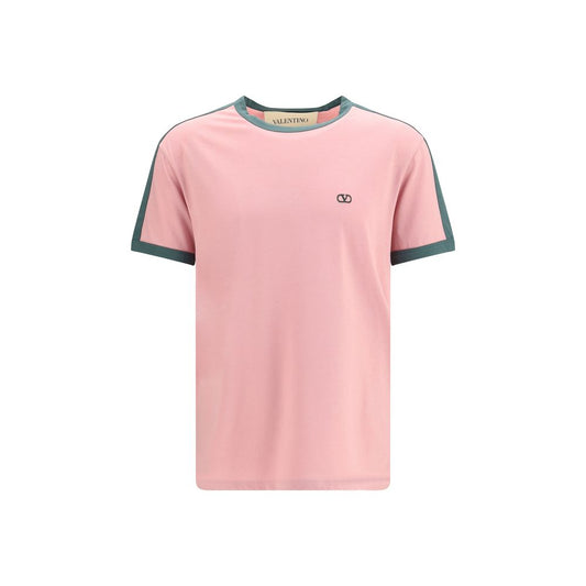 T-Shirt by Valentino Garavani for men in cotton multicolor features an edgy silhouette, meticulously detailed with a sophisticated short-sleeve and crew neckline for a truly edgy finish.