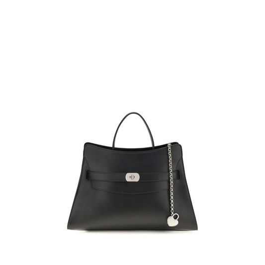 Shoulder Bag by Alexander McQueen for women in bos taurus suede calf leather black & silver features a distinguished silhouette, showcasing a secure and distinguished built-in-compartments & external-pockets with versatile shoulder-strap for a distinguished finish.