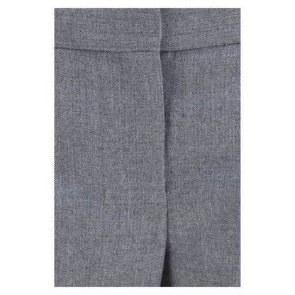 Alexander McQueen Gray Wool Oves Aries Casual Pants
