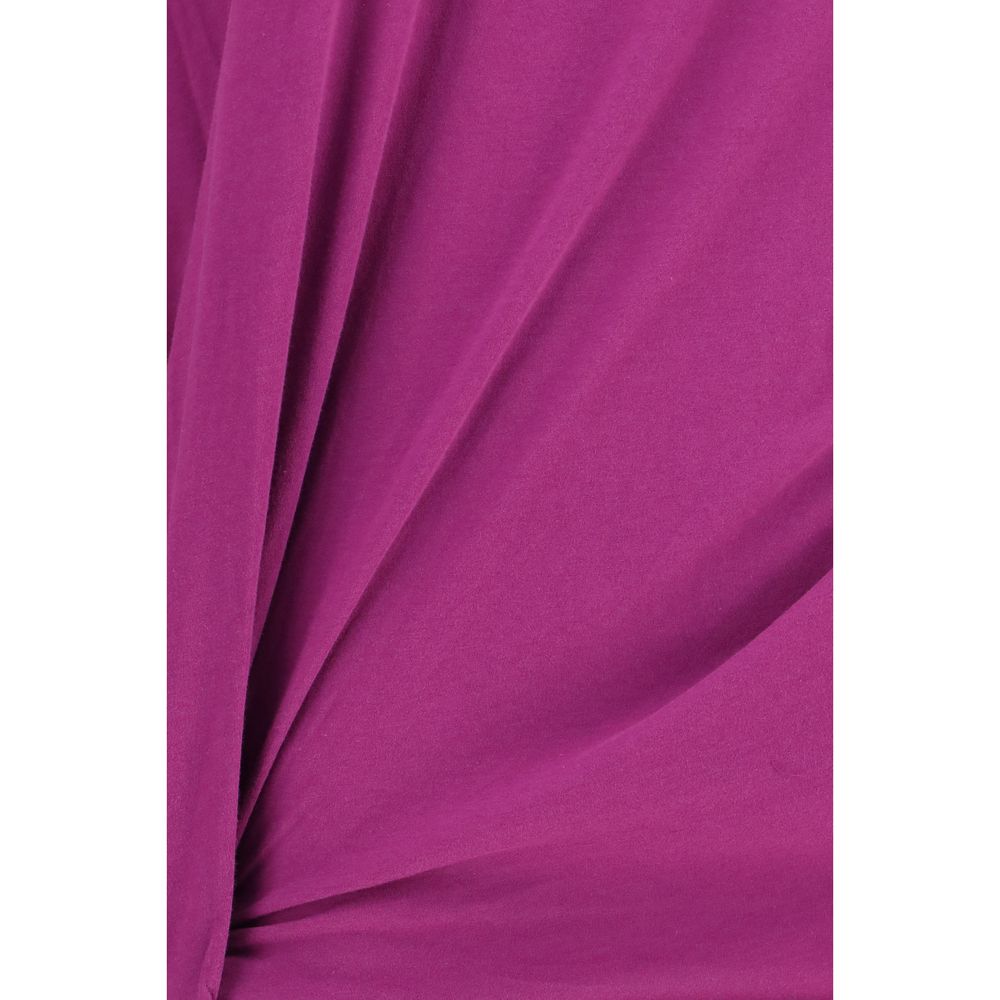 T-Shirt by Balenciaga for women in cotton purple showcases a unassuming silhouette, artfully detailed with a refined and unassuming for a sophisticated, contemporary look.
