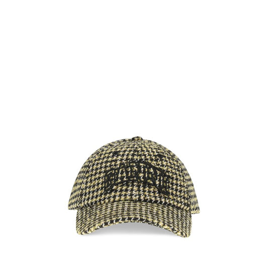Baseball Cap by Ganni for women in acrylic marabou polyester & wool multicolor & patterned features a distinguished silhouette, artfully capturing the essence of the distinguished Acrylic Marabou Polyester & Wool Baseball Cap design with a sophisticated style.