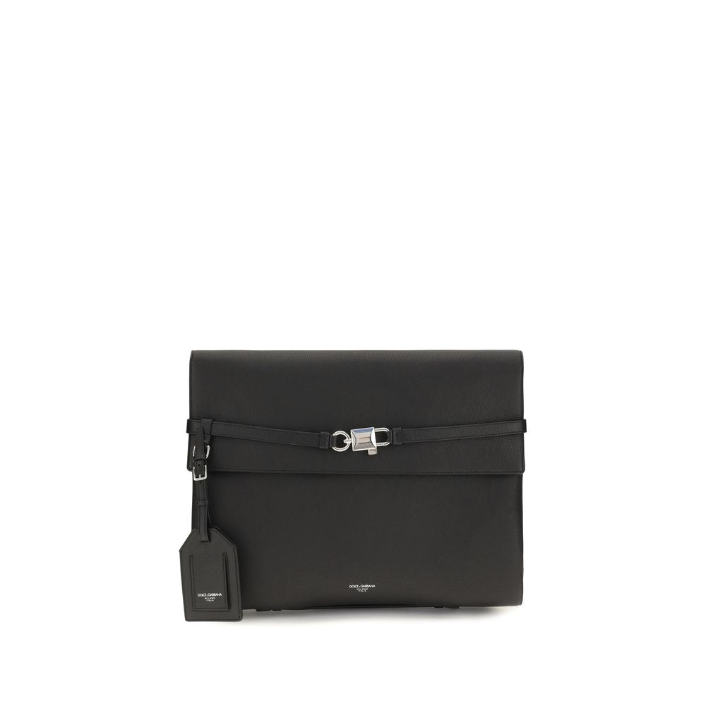 Compact Shoulder Bag by Dolce & Gabbana for men in bos taurus calf leather black & silver features a enviable silhouette, showcasing a secure snap & button, ample cardholder, and enviable shoulder-strap, adjustable-strap & detachable-strap for a enviable finish.