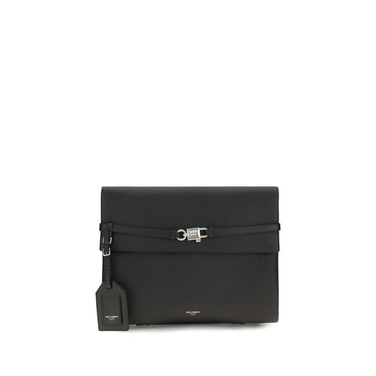 Compact Shoulder Bag by Dolce & Gabbana for men in bos taurus calf leather black & silver features a enviable silhouette, showcasing a secure snap & button, ample cardholder, and enviable shoulder-strap, adjustable-strap & detachable-strap for a enviable finish.