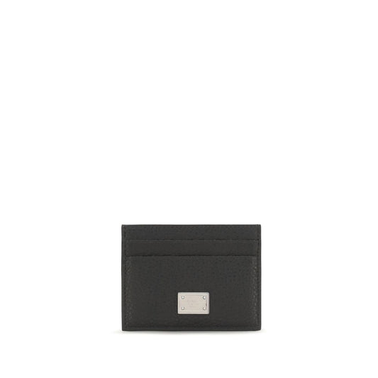 Cardholder Wallet by Dolce & Gabbana for men in bos taurus calf leather black & signature presents a refined silhouette, artfully capturing the essence of the Bos Taurus Calf Leather Cardholder Wallet design with sophisticated card-organization compact-design for a refined look.