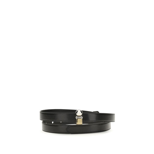 Belt by Jacquemus for women in bos taurus calf leather black features a versatile silhouette, artfully showcasing the versatile design of the Bos Taurus Calf Leather Belt for a sophisticated, premium finish.