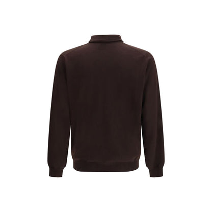 Lardini Brown Wool Oves Aries Sweatshirt