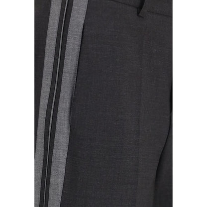 P.A.R.O.S.H. Gray Wool Oves Aries Casual Pants