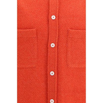 Umit Benan Red Cashmere Shirt