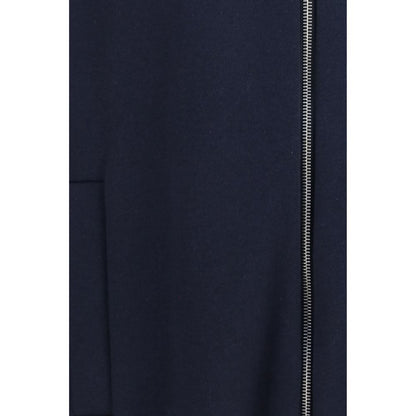 Umit Benan Blue Silk Full-Length Jacket