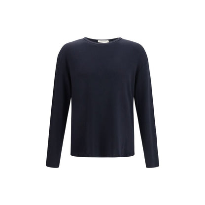 Umit Benan Blue Cotton Long Sleeve T-Shirt