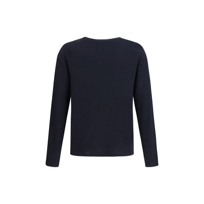 Umit Benan Blue Cotton Long Sleeve T-Shirt