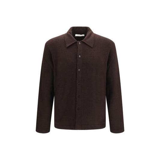 Sweater by Umit Benan for men in cashmere & silk brown & pearl features an tactile silhouette, showcasing a sophisticated and tactile for a refined finish.
