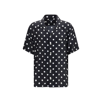 Dolce & Gabbana Black Silk Shortsleeve Shirt