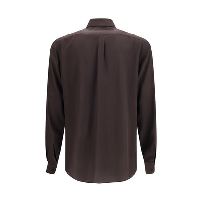 Dolce & Gabbana Brown Silk Shirt