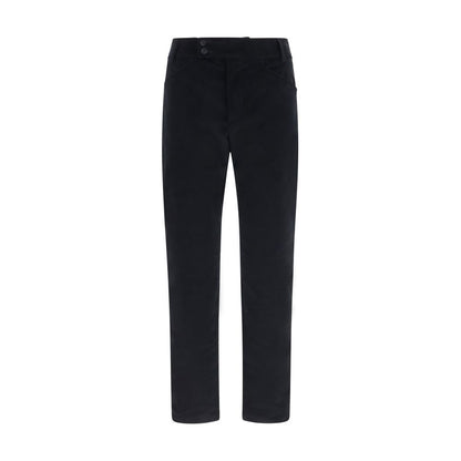 Casual Pants by Dolce & Gabbana for men in cotton polyester silk & velvet black features a refined silhouette with a refined regular-fit, defined by a and a refined long for a refined finish.