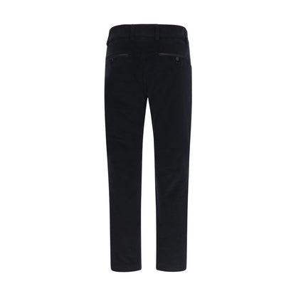 Casual Pants by Dolce & Gabbana for men in cotton polyester silk & velvet black features an sartorial regular-fit and long with a cut for a sartorial finish.