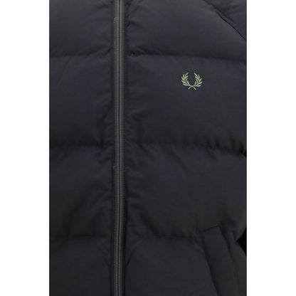 Fred Perry Black Polyamide Full-Length Jacket