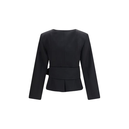 Jacquemus Black Wool Oves Aries Full-Length Jacket