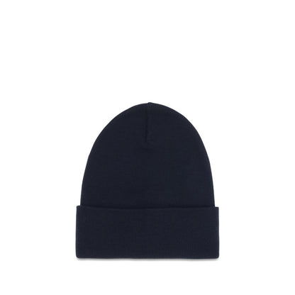 Moncler Grenoble Blue Wool Oves Aries Beanie