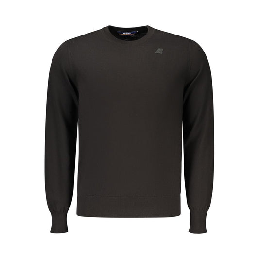 Sweatshirt by K-WAY for men in cotton black showcases a slouchy chic silhouette, artfully detailed with a slouchy chic crew neckline and for a slouchy chic finish.