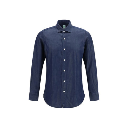 Finamore Blue Denim Shirt