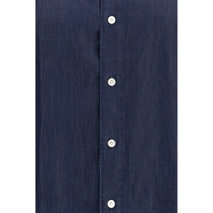 Finamore Blue Denim Shirt