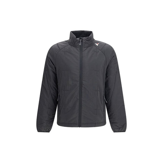 ROA Men's Lightweight Insulated Thermal Nylon Polyester & Mesh Windbreaker Jacket - Black