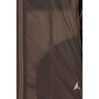ROA Brown Nylon Full-Length Jacket