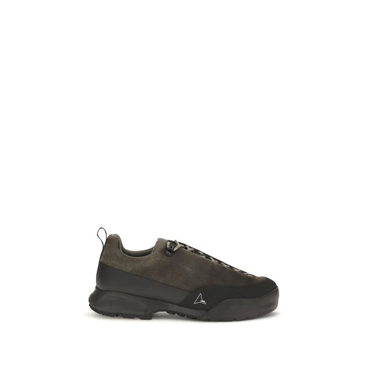 ROA Men's Athletic Bos Taurus Calf Suede Leather Sneakers - Brown