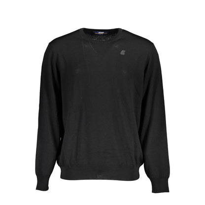 Sweatshirt by K-WAY for men in wool black features an magnificent silhouette, showcasing a sophisticated crew neckline and detail for a truly magnificent finish.