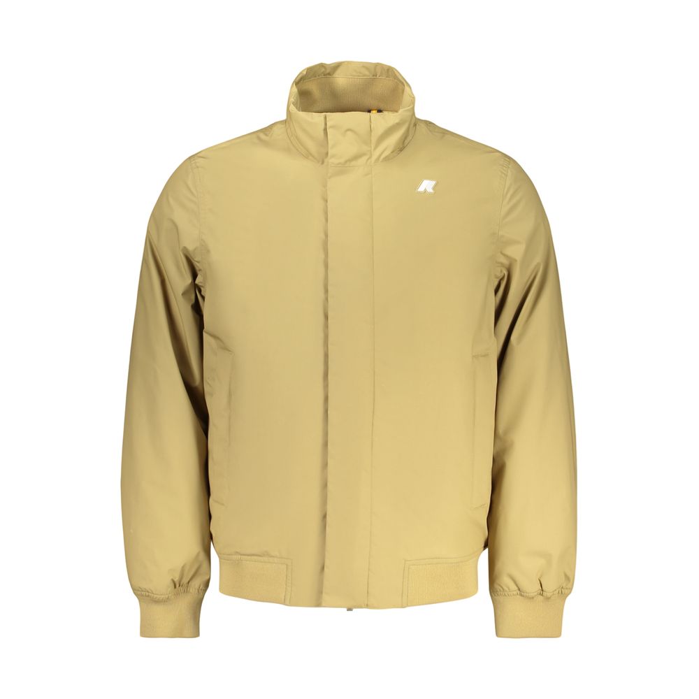 Overcoat by K-WAY for men in cotton polyester beige showcases a enveloping silhouette, detailed with distinctive pockets and a enveloping .