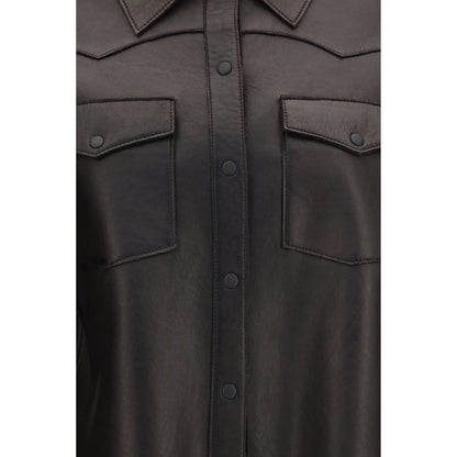 P.A.R.O.S.H. Black Lamb Leather Leather Jacket