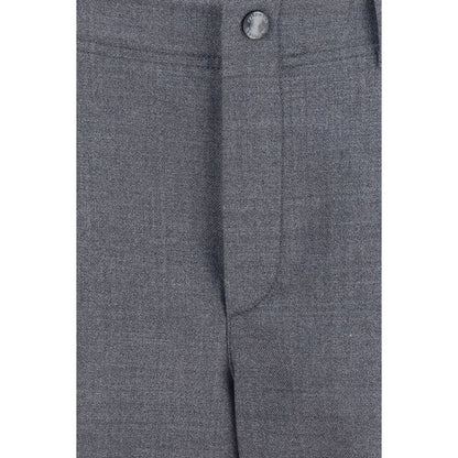 Brunello Cucinelli Gray Wool Oves Aries Cargo Pants