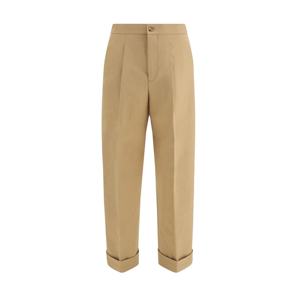Casual Pants by Umit Benan for men in stretch cotton beige presents a refined pantology silhouette, artfully defined by a refined pantology straight & regular-fit, long, and a sophisticated .