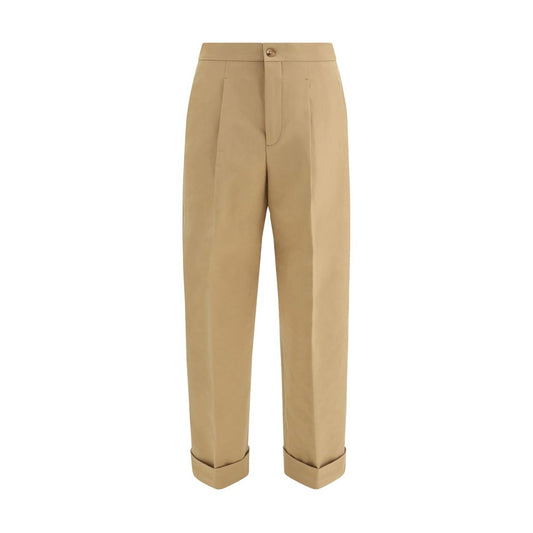 Casual Pants by Umit Benan for men in stretch cotton beige presents a refined pantology silhouette, artfully defined by a refined pantology straight & regular-fit, long, and a sophisticated .