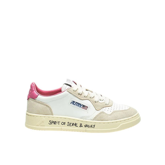 Sneakers by Autry for women in leather & rubber white features an timeless silhouette from the Women's Low Top Leather & Rubber Sneakers collection, showcasing a signature low-top style with an timeless finish.