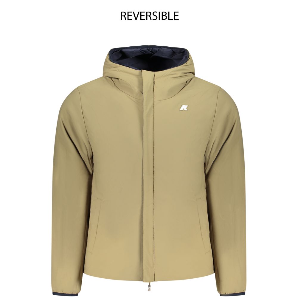 K-WAY Blue Nylon Men's Jacket