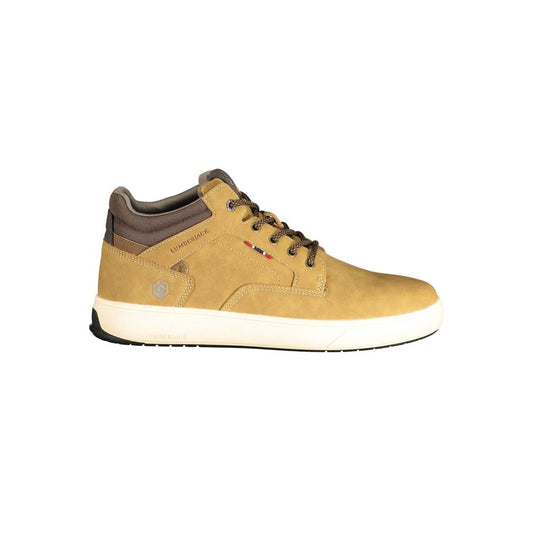 Lace-Up Ankle Boots by Lumberjack for men in polyester & polyurethane brown, signature & print features an effortless chic silhouette from the Explorer Men's Polyester & Polyurethane Lace-Up Ankle Boots collection, showcasing a effortless chic and refined for an effortless chic look.