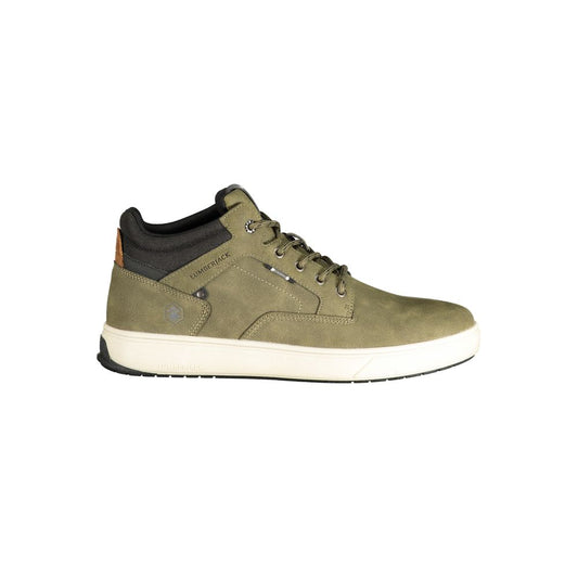Lace-Up Boots by Lumberjack for men in polyester & polyurethane black, green & print features an dynamic silhouette, showcasing the dynamic Men's Polyester & Polyurethane Lace-Up Boots design with its distinctive and elegant .