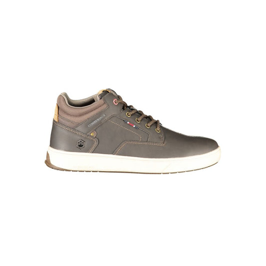 Sneakers by Lumberjack for men in polyester & polyurethane brown features an versatile design from the Men's High Top Polyester & Polyurethane Sneakers collection, highlighting a versatile high-top style for a premium, high-fashion look.
