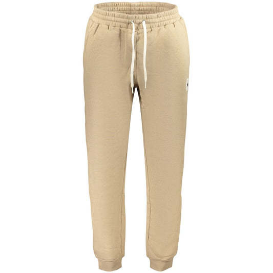 Joggers by Converse for men in cotton polyester beige features an refined tailoring silhouette, showcasing a premium with a and long cut for a refined tailoring look.